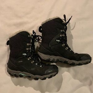 Women’s Oboz Bridger Winter Hiking Winter Boots Waterproof Insulated Size 9